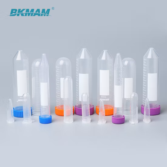 Tubes en plastique de centrifugeuse 15ml Dnase de tubes d'Ep du laboratoire pp librement
